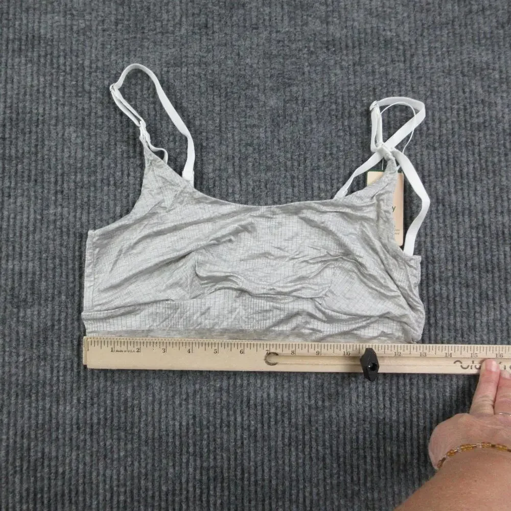 Bodily Wear The Everything Bra Womens M Gray Nursing Lightly Lined Wireless NWT